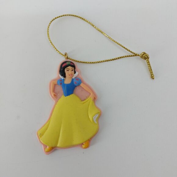 Disney Princess Snow White Christmas Ornament Yellow Blue - Picture 1 of 7